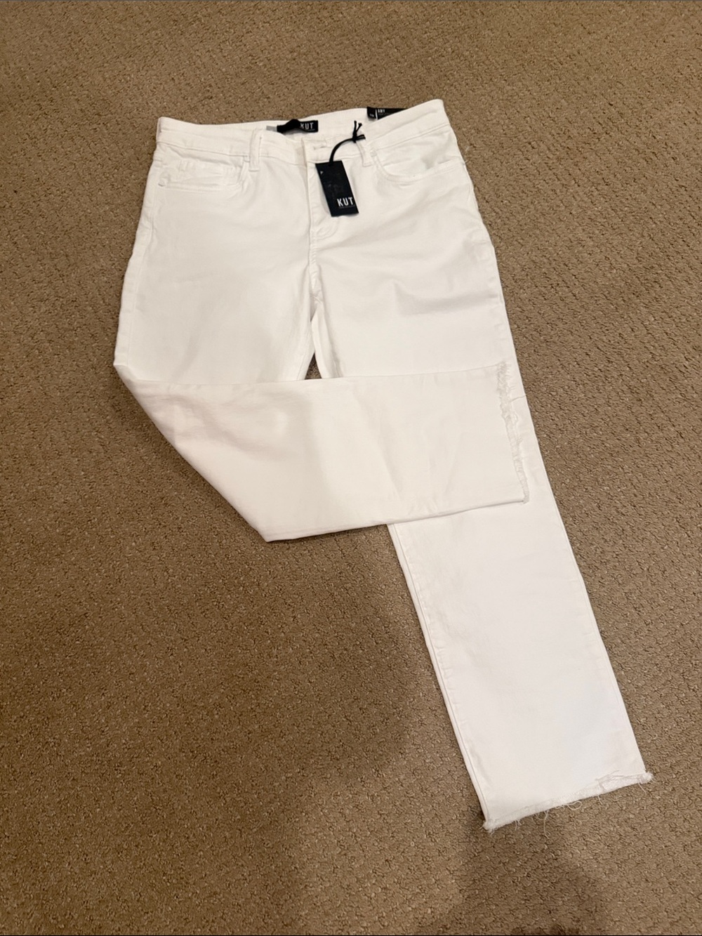 Kut from the Kloth White Jeans - Amy Straight